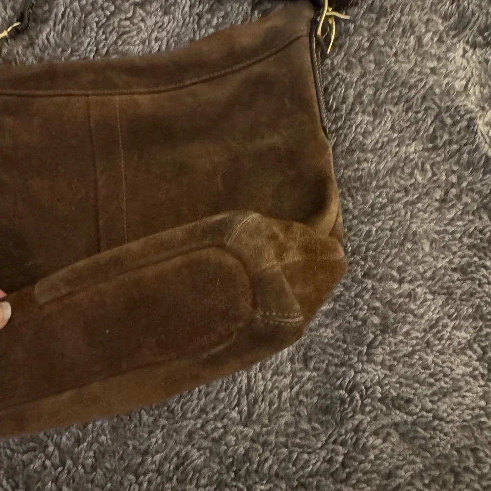 COACH Vintage Legacy Suede Hobo Bag